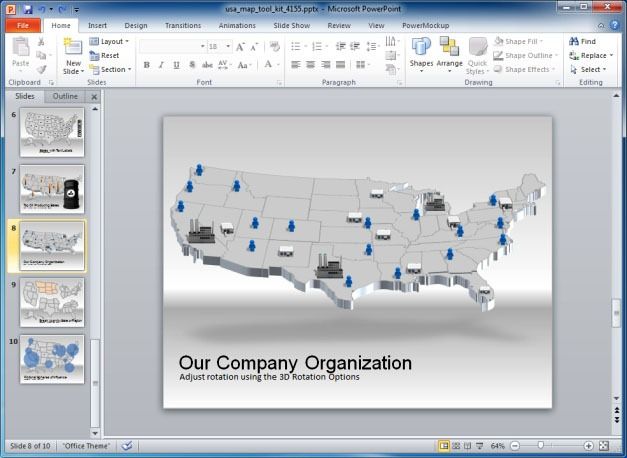 powerpoint for mac map